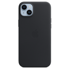 Чехол Apple iPhone 14 Plus Leather Case MagSafe (Black)