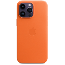 Чохол Apple iPhone 14 Pro Max Leather Case MagSafe (Orange)