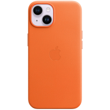 Чохол Apple iPhone 14 Leather Case MagSafe Orange
