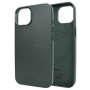 Чехол Apple iPhone 14 Leather Case MagSafe Green