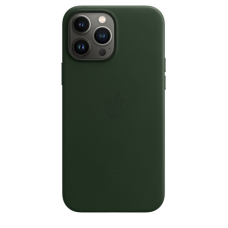 Чохол Apple iPhone 13 PRO Max Leather Case MagSafe Dark Green