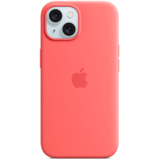 Apple iPhone 15 Silicon Case MagSafe (Guava)
