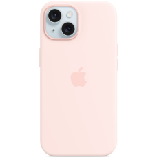 Apple iPhone 15 Silicon Case MagSafe (Pink)