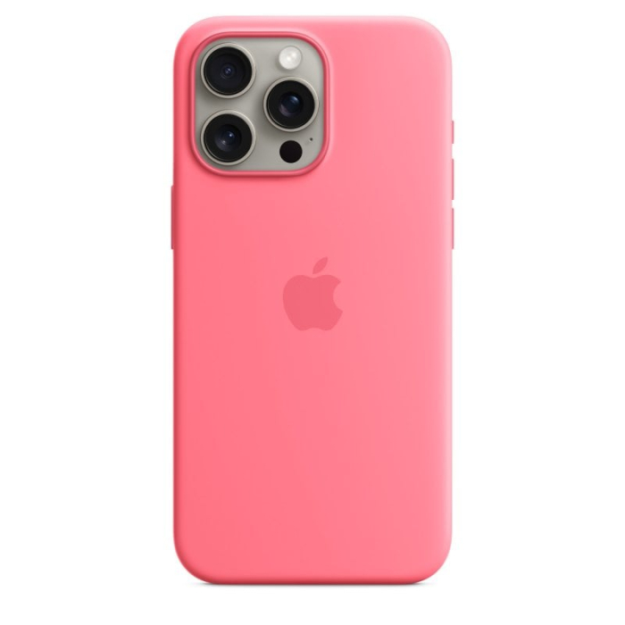 Apple iPhone 15 PRO Max Silicon Case MagSafe (Pink)
