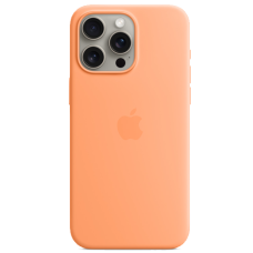 Apple iPhone 15 PRO Max Silicon Case MagSafe (Orange)