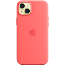 Apple iPhone 15 Plus Silicon Case MagSafe (Guava)