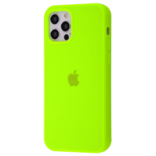 Чохол Silicone Case Full iPhone 12 Pro Max (Lime green)