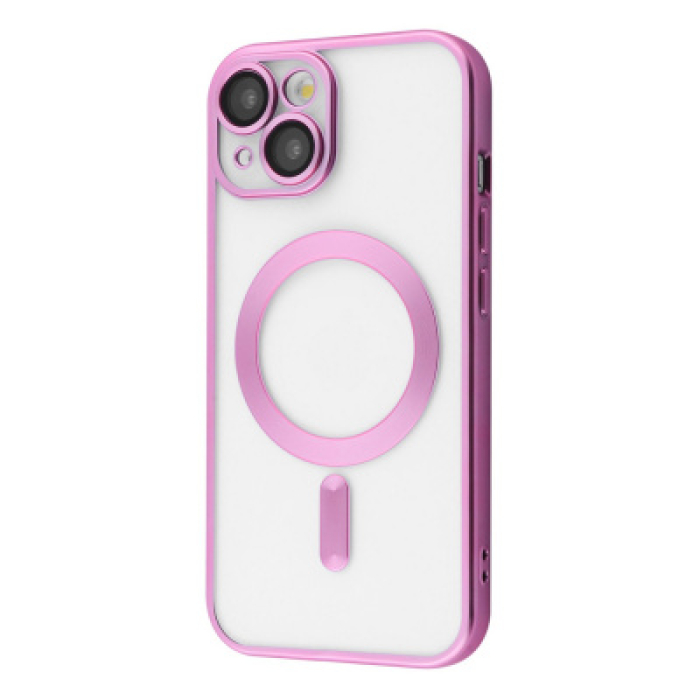 Чохол Metal Matte Case with MagSafe iPhone 15 (Рink)