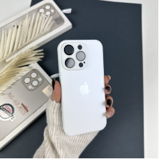 Чохол Mango Parts Premium Glass Case for iPhone 15 Pro Max (White)