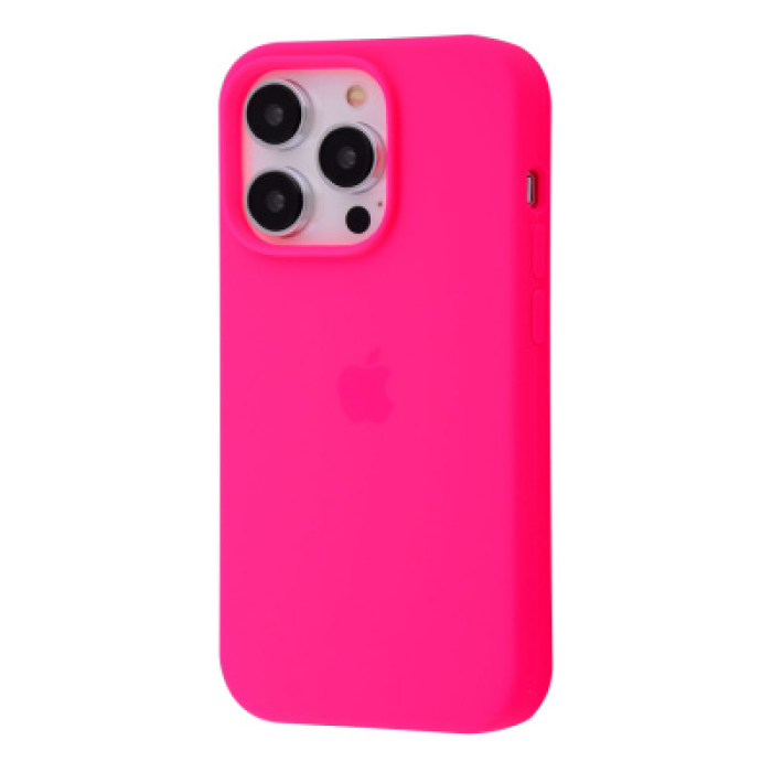 Чохол Silicone Case Full iPhone 14 Pro (Bright pink)