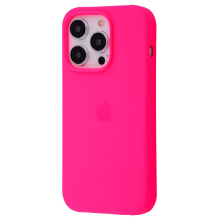 Чохол Silicone Case Full iPhone 14 Pro Max (Bright pink)