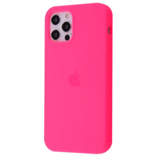 Чохол Silicone Case Full iPhone 12 Pro Max (bright pink)