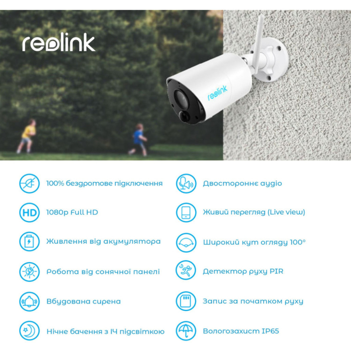 Камера відеоспостереження Reolink Argus Eco UA