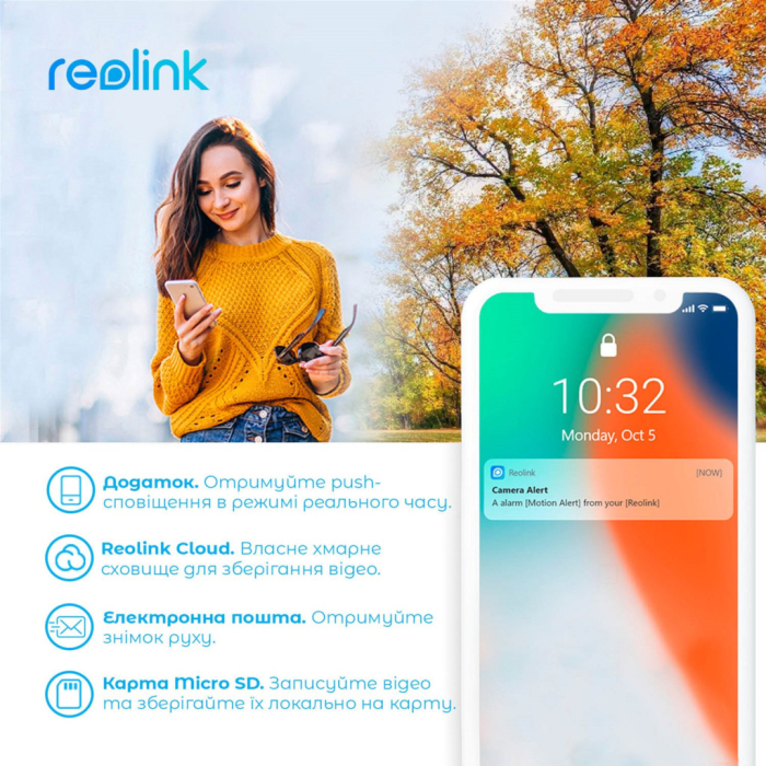 Камера відеоспостереження Reolink Argus Eco UA