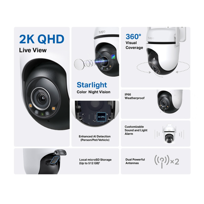 Камера відеоспостереження TP-Link TAPO-C520WS UA