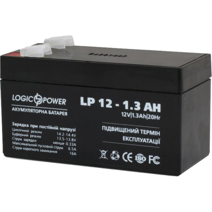 Батарея для ИБП LogicPower LPM 12В 1.3 Ач UA