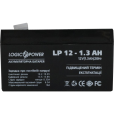 Батарея до ДБЖ LogicPower LPM 12В 1.3 Ач (4131) UA