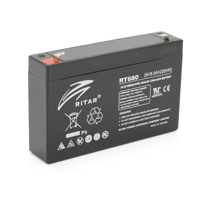 Батарея до ДБЖ Ritar AGM 6V-8Ah (RT680B) UA