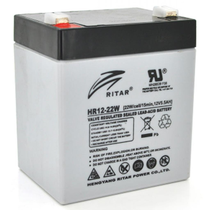 Батарея до ДБЖ Ritar 12V-5.0Ah (HR1222W) UA