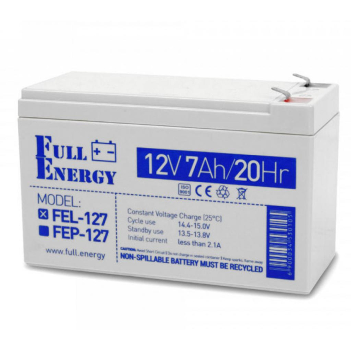 Батарея до ДБЖ Full Energy 12В 7Ач (FEL-127) UA
