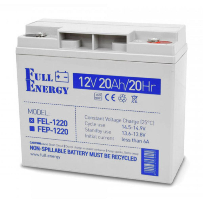 Батарея до ДБЖ Full Energy 12В 20Ач (FEL-1220) UA