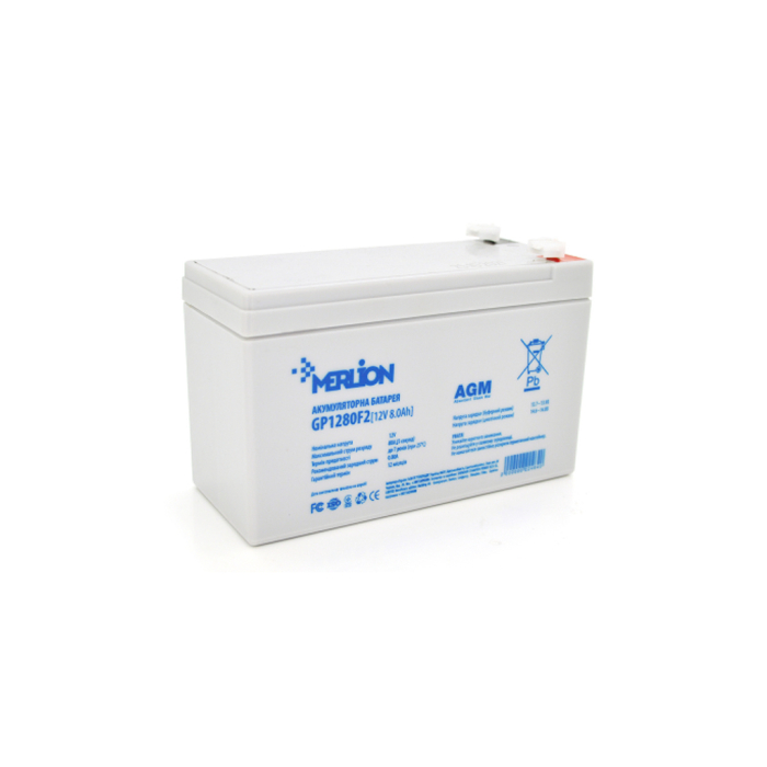 Батарея до ДБЖ Merlion 12V-8.0Ah (GP1280F2) UA