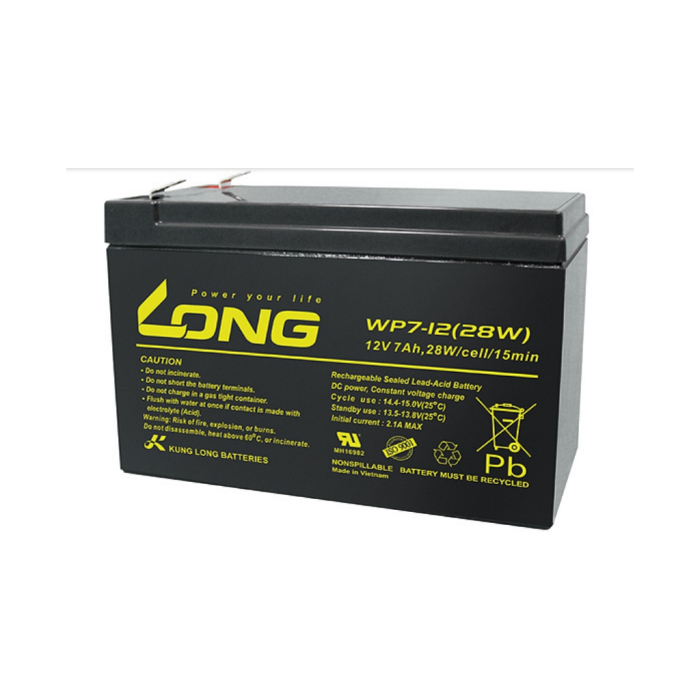 Батарея до ДБЖ Long 12В-7Ач (28W) (WP7-12) UA