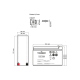 Батарея до ДБЖ TECNOWARE 12V-7.2Ah (EACPE12V7A2TWP) UA