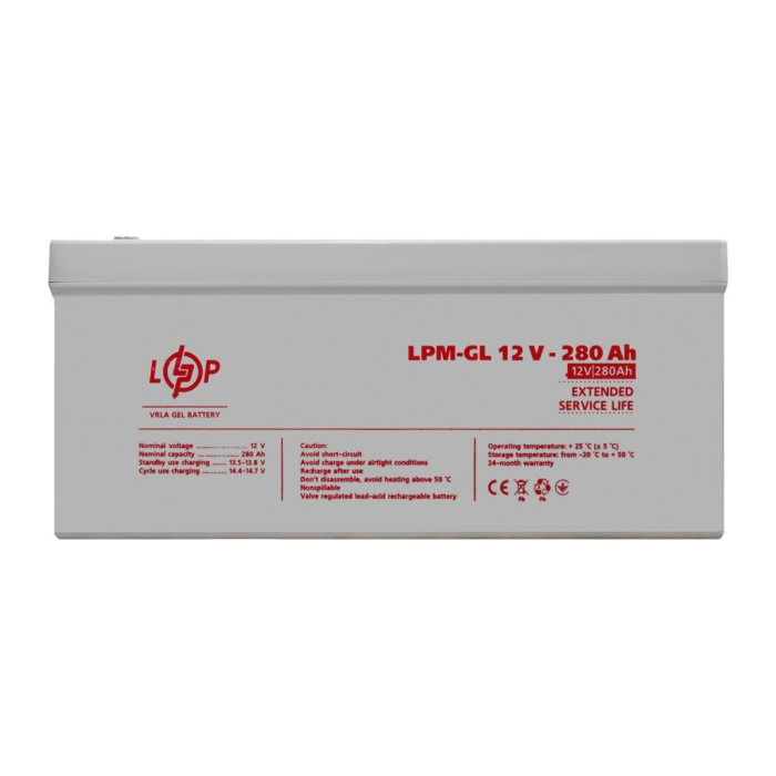 Батарея для ИБП LogicPower LPM-GL 12V - 280Ah UA