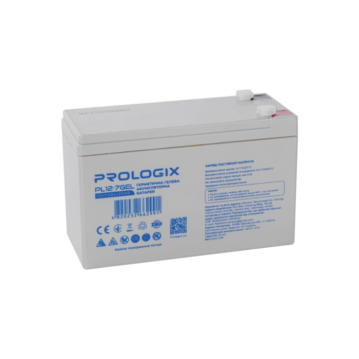 Батарея для ИБП Prologix 12V-7Ah GEL (PL12-7GEL) UA