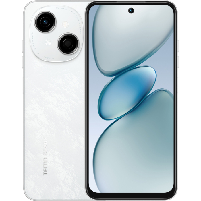 Tecno Spark Go 1 3/128GB Glittery White (4894947037849) UA
