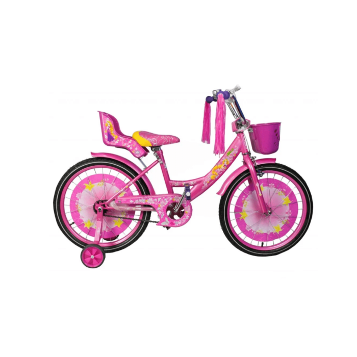 Дитячий велосипед Azimut Girls 18" з кошиком