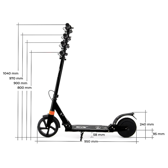 Електросамокат SNS Junior 8" Black