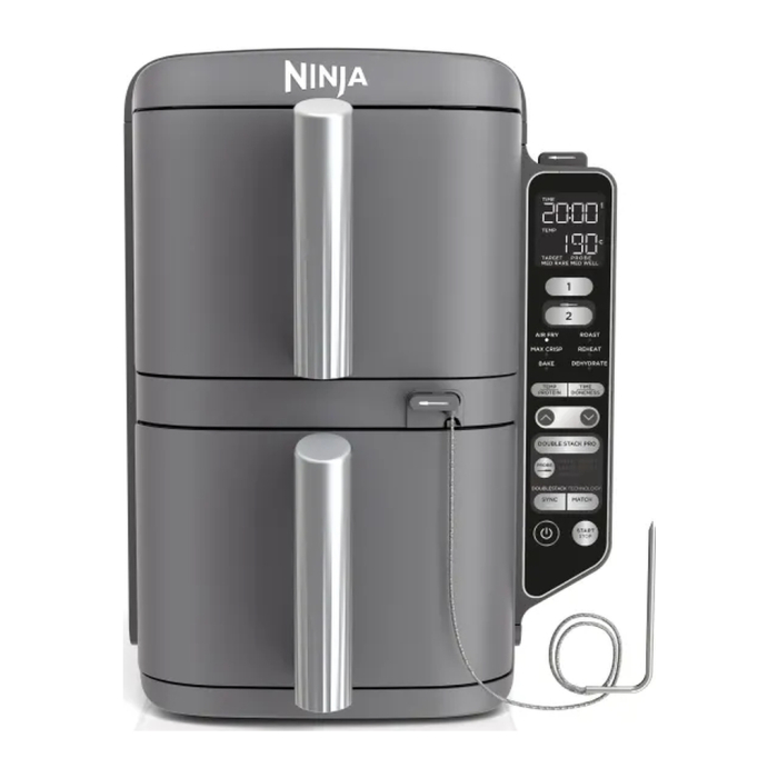 Мультипечь Ninja Double Stack XL 2-Level Hot Air Fryer 9,5 л с Smart Cook System (SL451EU) UA