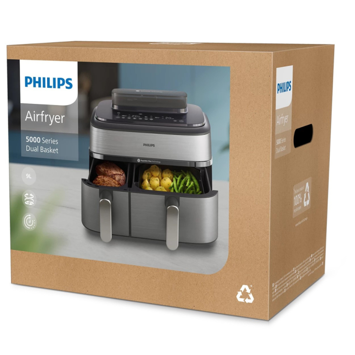 Мультипечь Philips Dual Basket Airfryer 5000 Series UA