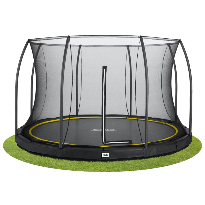 Батут Salta Comfort Edition Ground круглий 427 см Чорний UA