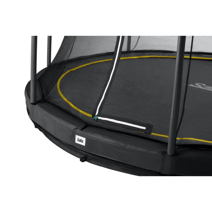 Батут Salta Comfort Edition Ground круглий 427 см Чорний UA