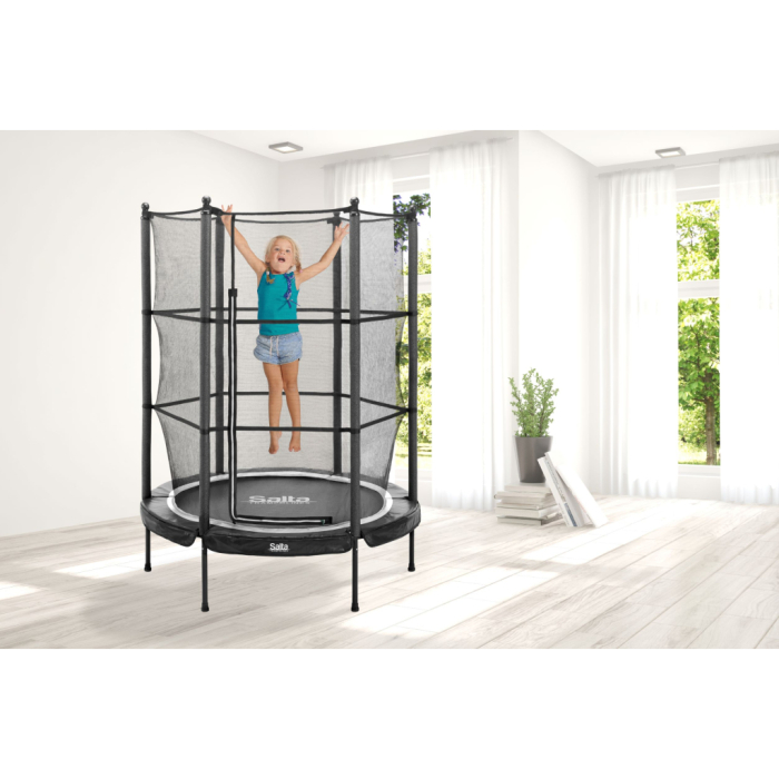 Батут Salta Junior круглий 140 см Black UA