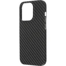 Чохол iPhone 16 Pro Carbon Style - Black