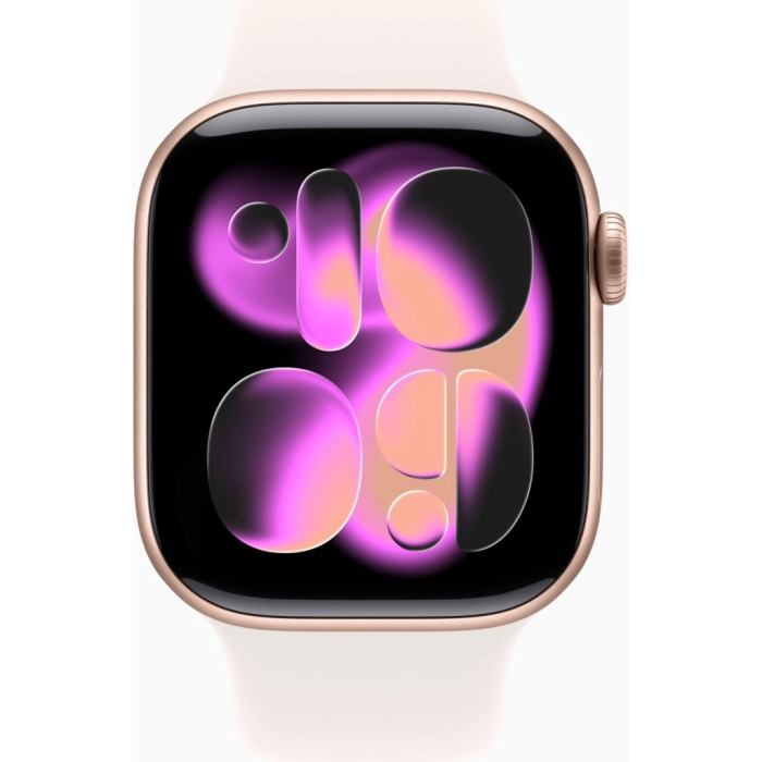 Apple Watch Series 11 GPS 42mm Rose Gold Aluminium Case with Light Blush Sport Band - S/M UA