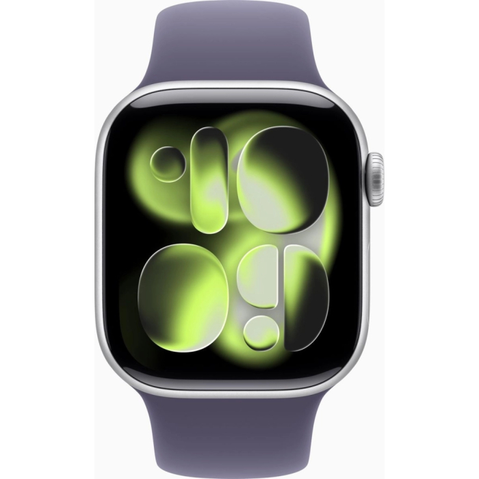 Apple Watch Series 11 GPS 42mm Silver Aluminium Case with Purple Fog Sport Band - M/L UA