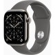 Apple Watch Series 11 GPS + Cellular 42mm Natural Titanium Case with Stone Grey Sport Band - S/M UA