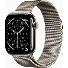 Apple Watch Series 11 GPS + Cellular 42mm Natural Titanium Case with Natural Milanese Loop UA