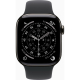 Apple Watch Series 11 GPS + Cellular 42mm Slate Titanium Case with Black Sport Band - M/L UA