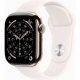 Apple Watch Series 11 GPS + Cellular 42mm Gold Titanium Case with Light Blush Sport Band - S/M UA