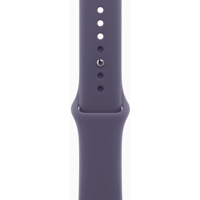 Apple Watch Series 11 GPS + Cellular 46mm Silver Aluminium Case with Purple Fog Sport Band - S/M UA