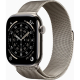 Apple Watch Series 11 GPS + Cellular 46mm Natural Titanium Case with Natural Milanese Loop - S/M UA