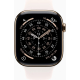 Apple Watch Series 11 GPS + Cellular 46mm Gold Titanium Case with Light Blush Sport Band - M/L UA