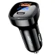 Автомобільний зарядний пристрій Acefast B4 Digital Display USB-C + USB-A 66w