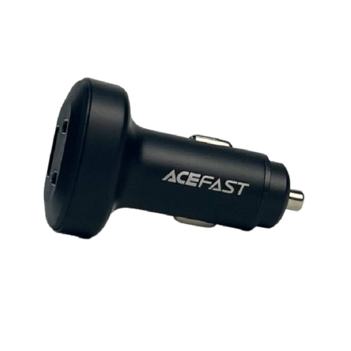 Автомобільний зарядний пристрій Acefast Metal B3 USB-C+USB-C+USB-A 66W